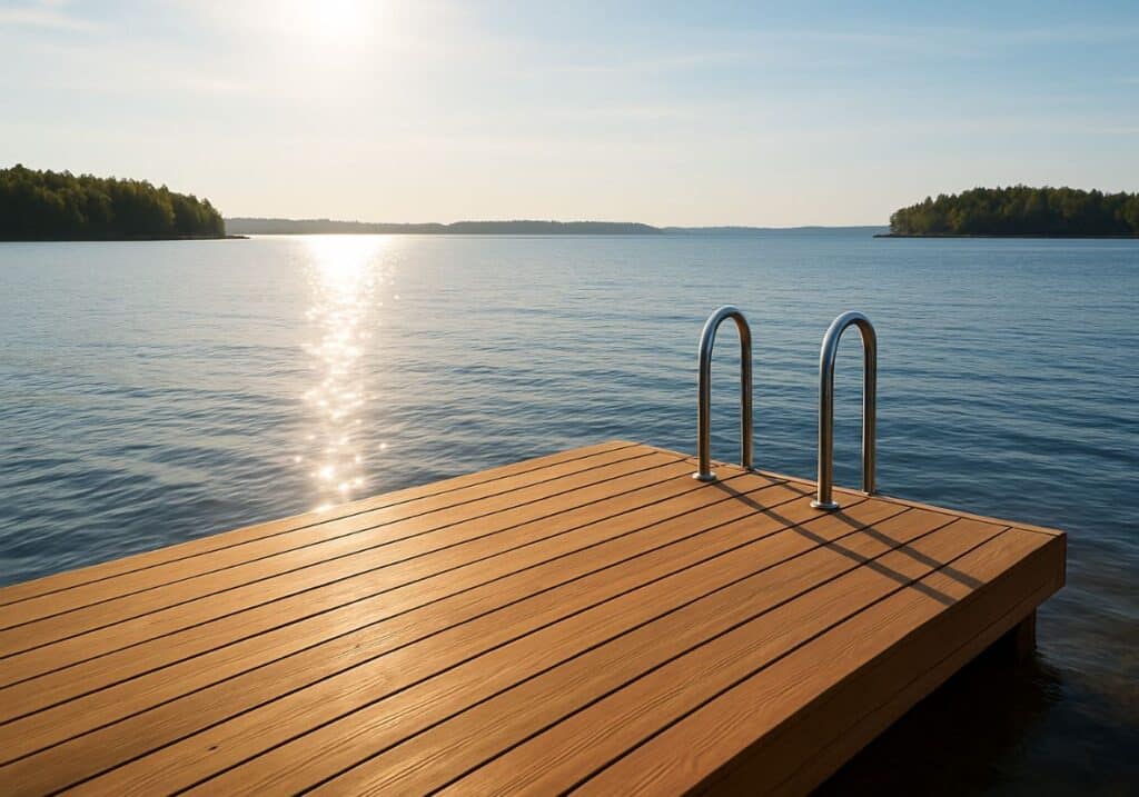 Durable building material for docks thermally modified wood